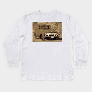 Classic 1954 Ford Truck F100 Kids Long Sleeve T-Shirt